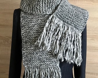 Pure Merino Wool Knitted Scarf