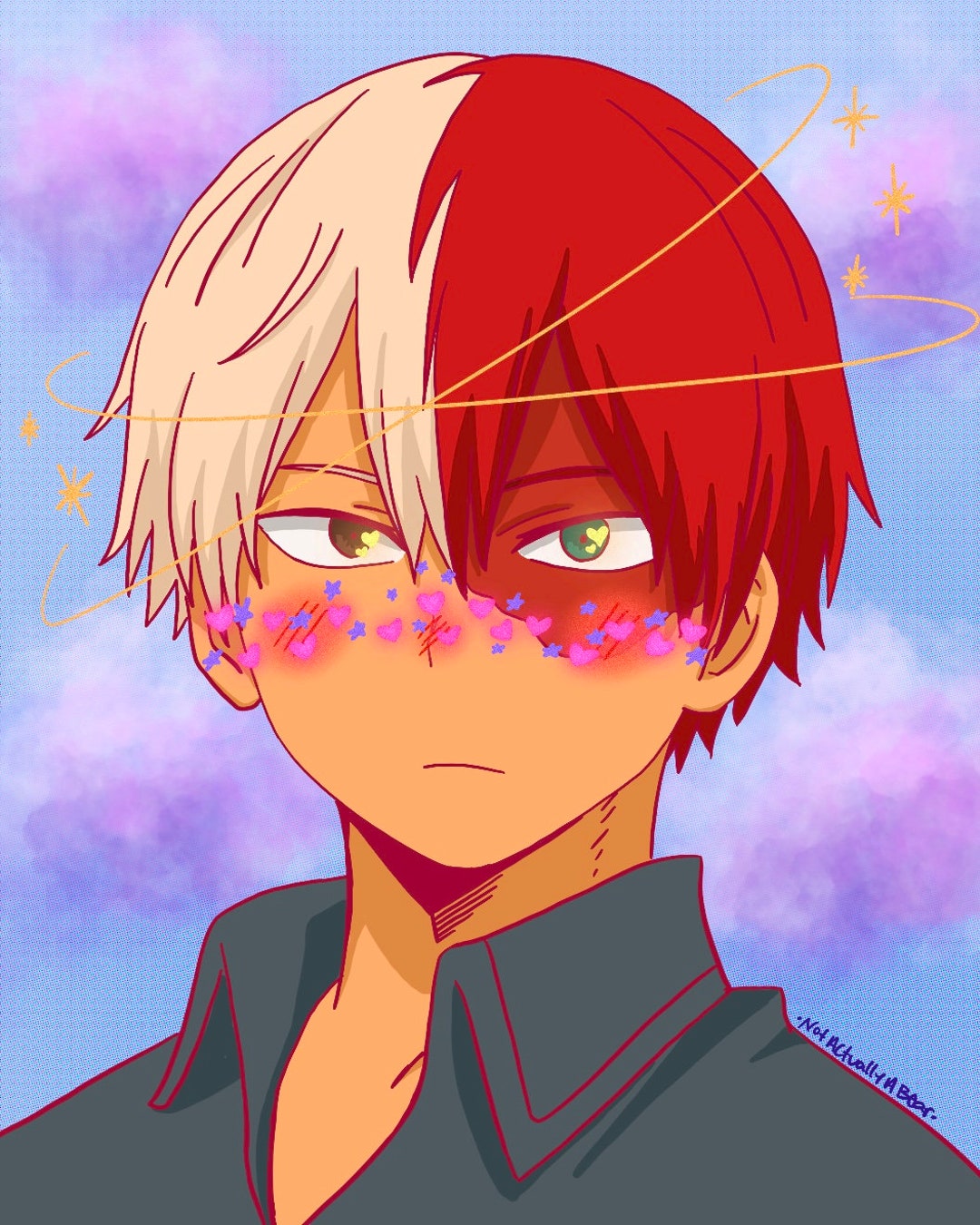 Snapchat Filter Todoroki Etsy