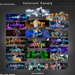 VALORANT PANELS (1 Charakter 16 Paneele oder mehr)
