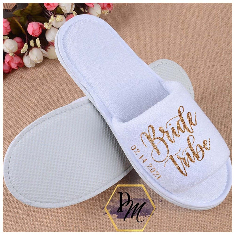 bridal party slippers