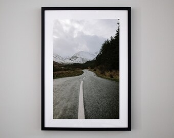 The Road to Grampian - Scotland Print, Travel Photography, Scotland Photography, Scotland Poster