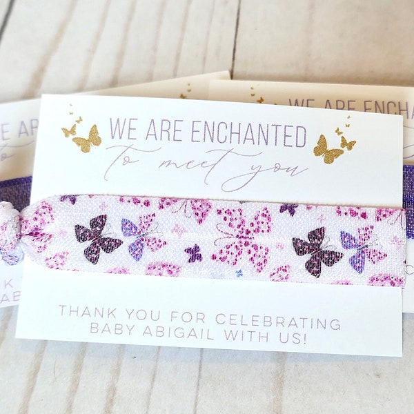 Enchanted to Meet You Baby Shower Favor - Butterfly Enchanted Baby Shower - Personalized Baby Shower Favor - Butterfly Shower - Purple