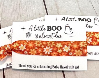 Halloween Baby Shower Favor - Fall Baby Shower - A Baby is Brewing - Groovy Halloween Shower - Little Pumpkin - 70s Hippie Halloween Cute