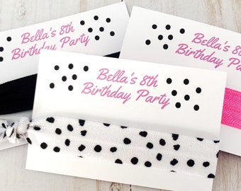 Doll Party Favor - Girl Birthday Favor - Cmon Let's Go Party - Girls Party Favor - Girly Doll Birthday - Pink and Black Favor