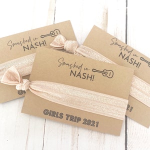 Let’s Get Nashty Hair Tie Favor- Nashville Girls Week - Nash Bash Favor- Bachelorette Party Favor - Smashed in Nash - Nashville Girls Trip