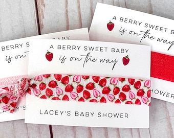 Strawberry Baby Shower Favor - Fruit Baby Shower - Berry Sweet Baby - Berry Special Baby - Summer Baby Shower Theme - Strawberry Party Theme
