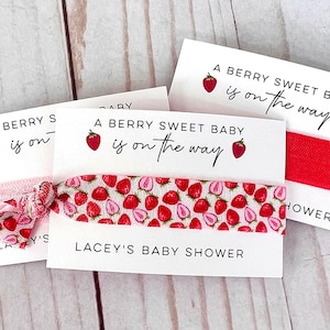 Strawberry Baby Shower Favor - Fruit Baby Shower - Berry Sweet Baby - Berry Special Baby - Summer Baby Shower Theme - Strawberry Party Theme
