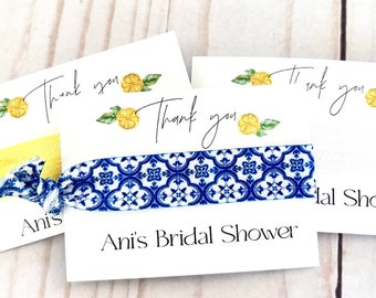 Lemon Bridal Shower Favor - Tuscan Lemon - Found Her Main Squeeze - Citrus Bridal Shower - Mediterranean Bridal Shower - Blue Tile Shower