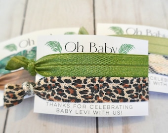 Jungle Safari Baby Shower Favors - Safari Animal Theme - Oh Baby Favor - Animal Baby Shower - Gender Neutral Theme - Wild One on the Way