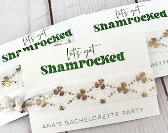 St Patricks Bachelorette - Let’s Get Shamrocked - Irish Bachelorette - St Paddy’s Day Bachelorette Favor - Lucky In Love - March Bach Party