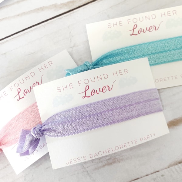 Lover Bachelorette Party Favor - She Found Her Lover - Engagement Party Favor -  Inspired Bachelorette - Watercolor Pastel Bach