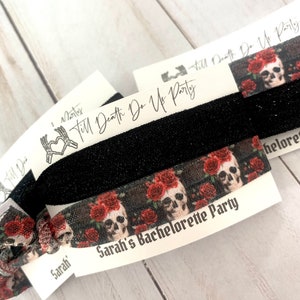 Till Death Do Us Party Favor - Floral Skull Favor - Bride or Die Bachelorette - October Bachelorette - Gothic Skull Bachelorette - Spooky