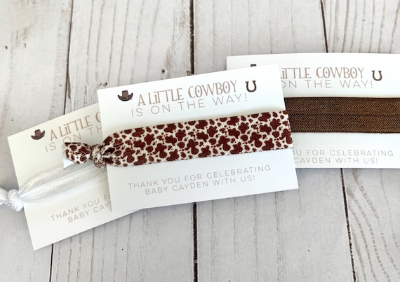 Western Baby Shower Favor - Wild West Shower - Cowboy Baby Shower - A Little Cowboy Is On The Way - Western Theme Party - Cow Print Shower