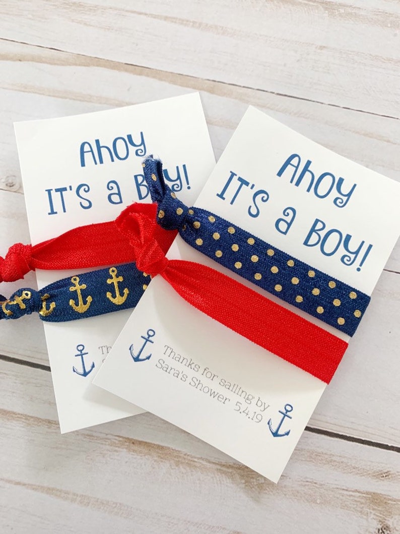 Ahoy its A Boy Baby Shower Party Favor Nautical Baby Shower Etsy