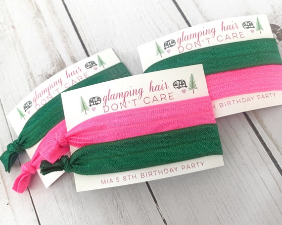 Girls Glamping Birthday Favor - Camping Birthday Party - Girls Birthday Favors - Happy Camper Party - Camp Sleepover Birthday - Tent Camping