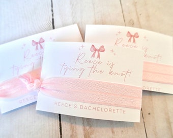Bow Theme Bachelorette - She’s Tying the Knot - Coquette Party Favor - Bows and Babes - Girly Bachelorette - Pink Bow Bachelorette Party