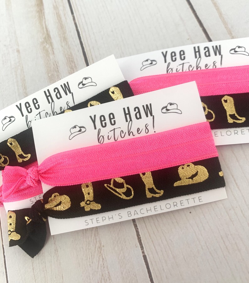 Country Bachelorette Favor - Yee Haw Bitches - Nashville Bachelorette - Smashed In Nash - Cowgirl Bachelorette - Texas Bachelorette Favor Bild 2