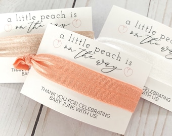 Little Peach Baby Shower Favor - Sweet As A Peach Shower - A Little Peach Is On The Way - Peach Baby Shower Favor - Sweet Little Peach