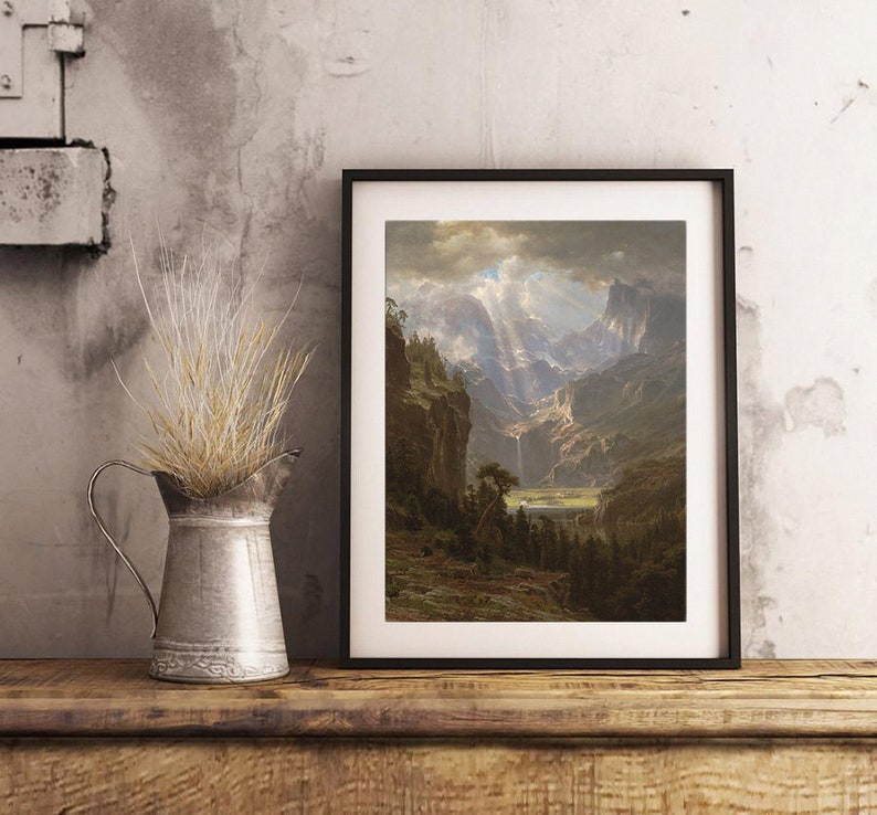 Albert Bierstadt Unframed Art Print of Vintage Landscape - Etsy
