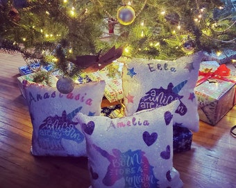 sequin pillow, personalized sequin pillows, reversible pillows, custom pillows, magic pillows