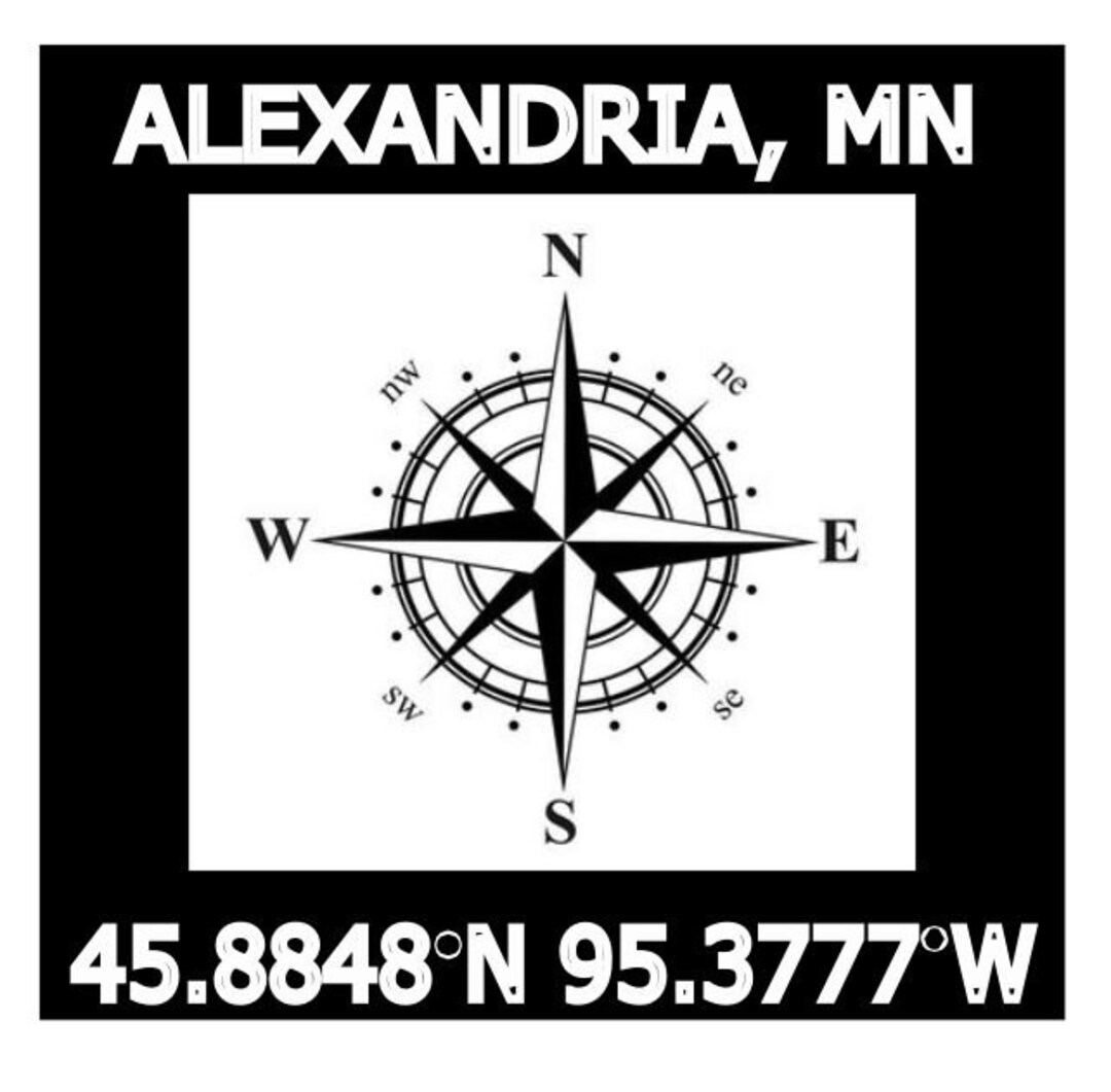 Alexandria MN Minnesota Hometown Cut File SVG Nautical Etsy Ireland