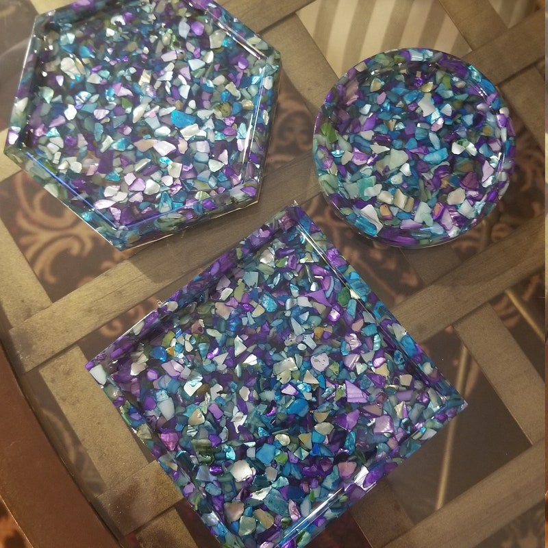 Seashell Coasters - Etsy