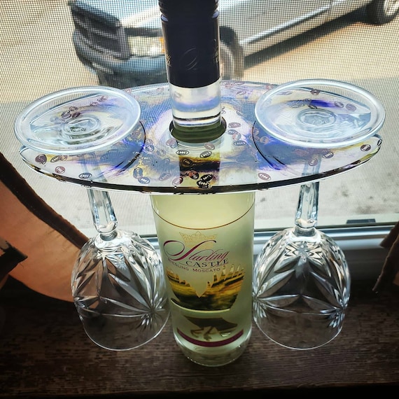 Wine Glass Resin Caddy 2 Glass Wine Caddy Wine Glass Holder Custom Wine Caddy Etsy Australia