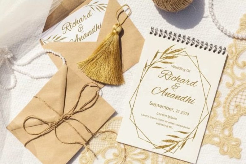 Gold Frames Clipart Floral PNG Geometric Golden Frames, DIY Wedding Invitations, Vintage Frames, Metallic Golden Frames,Invitation Template image 3