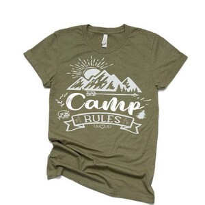 Camp Rules SVG Camp Rules Cut File for Cricut and Silhouette - Etsy