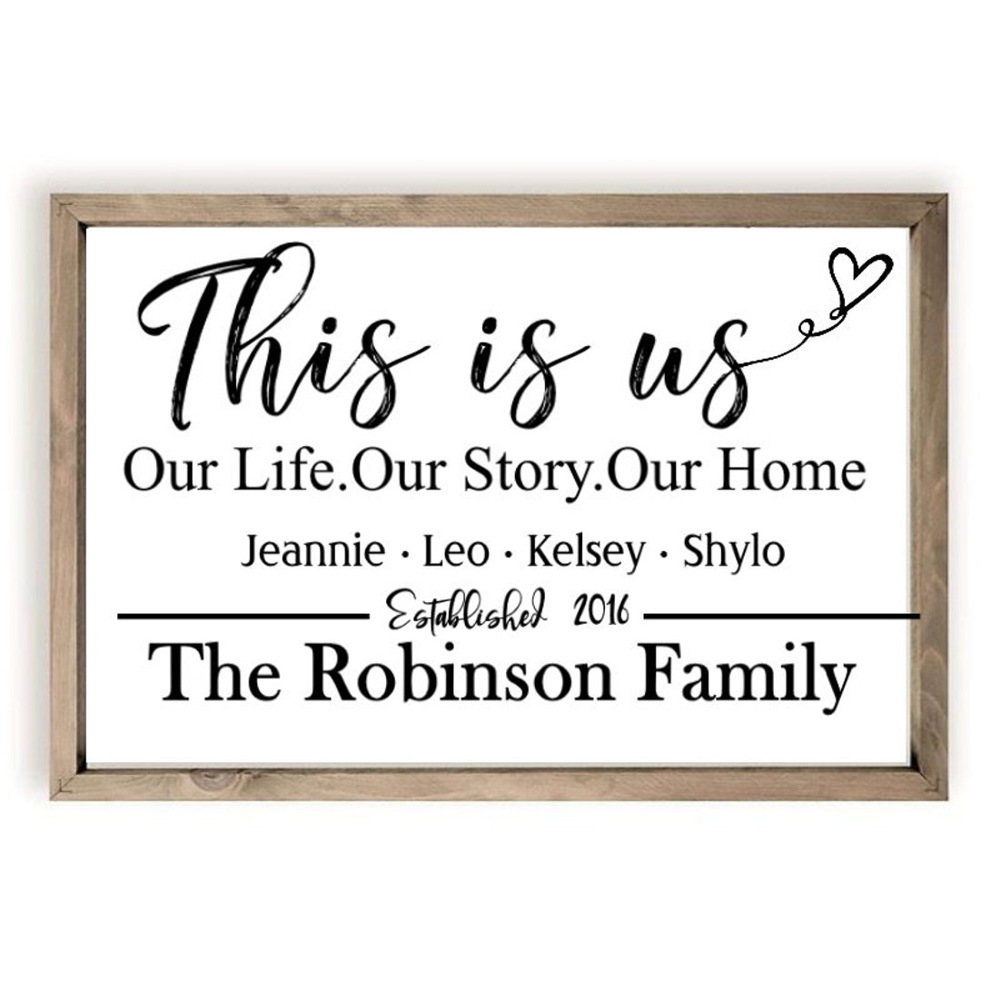 Personalized This is Us Our Life Our Story Our Home | Cutting File ...