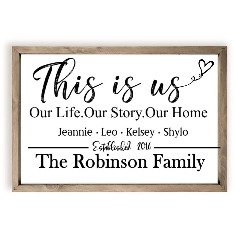 Personalized This is Us Our Life Our Story Our Home | Cutting File ...