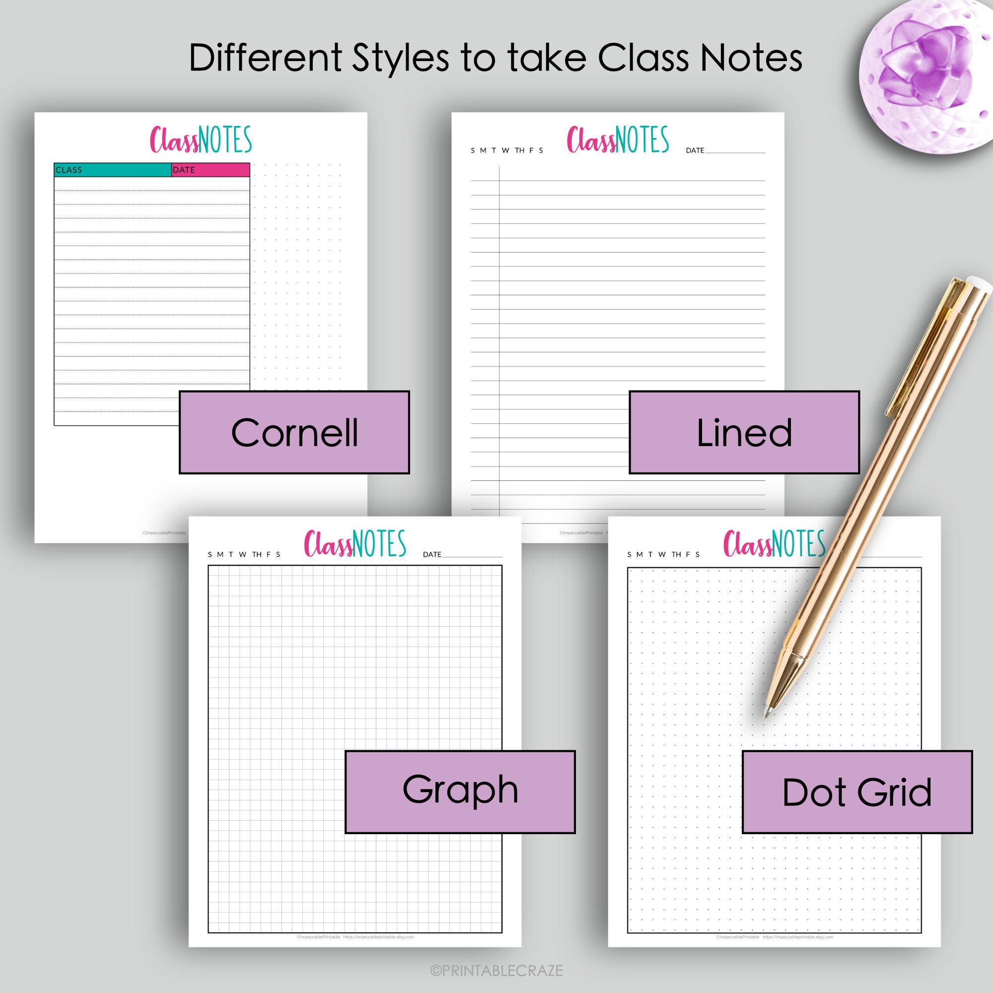 student planner printable academic calendar school year study etsy