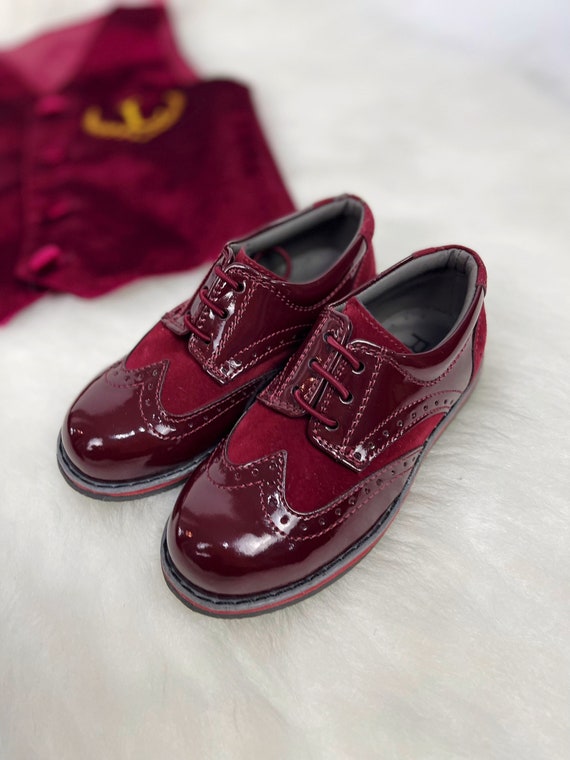 burgundy dress shoes