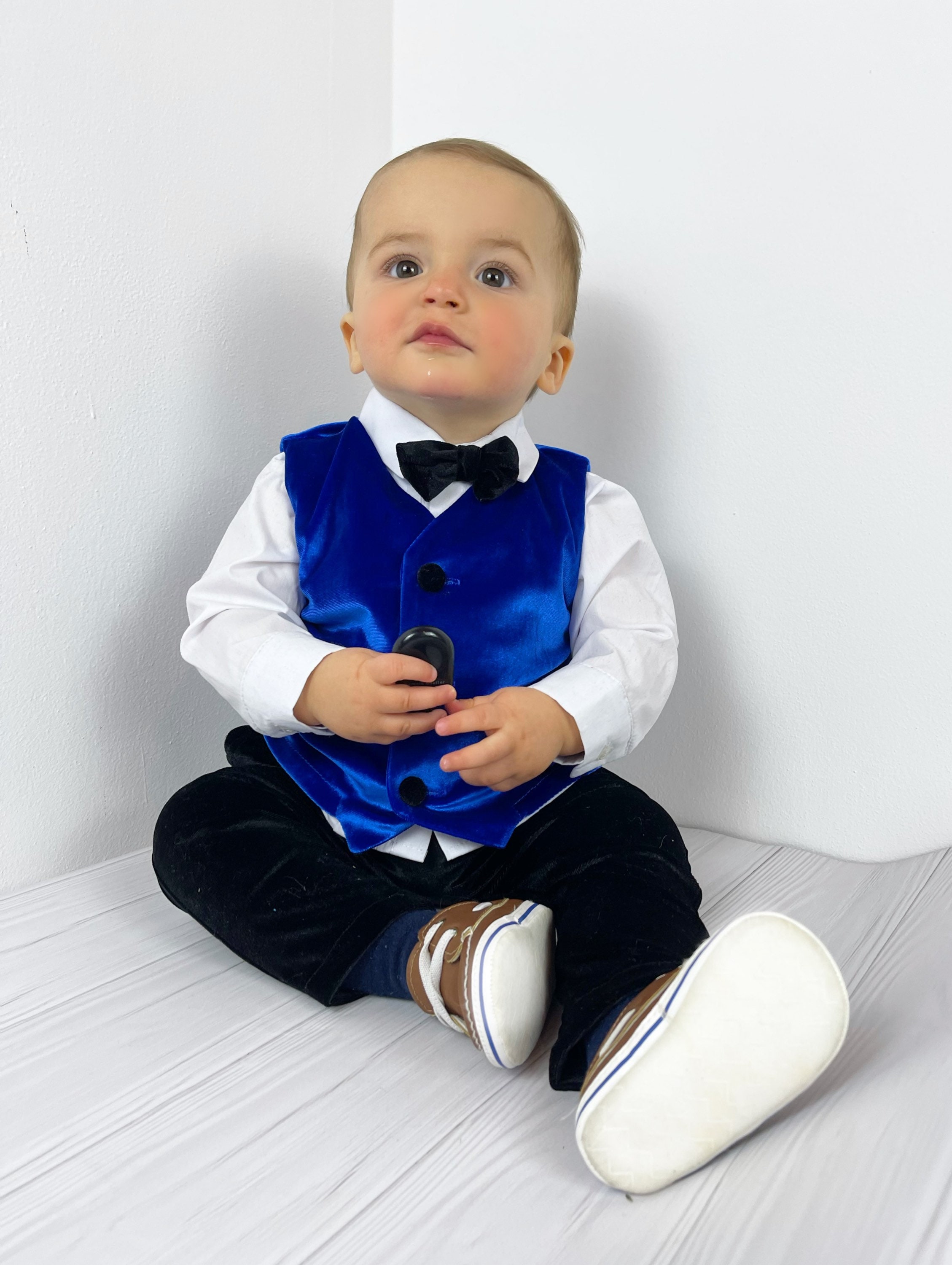 Baby Boy Suite Baby Boy Tuxedo Royal Blue Velvet Tuxedo Etsy