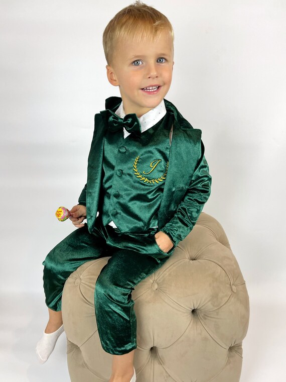 Baby boy store green suit
