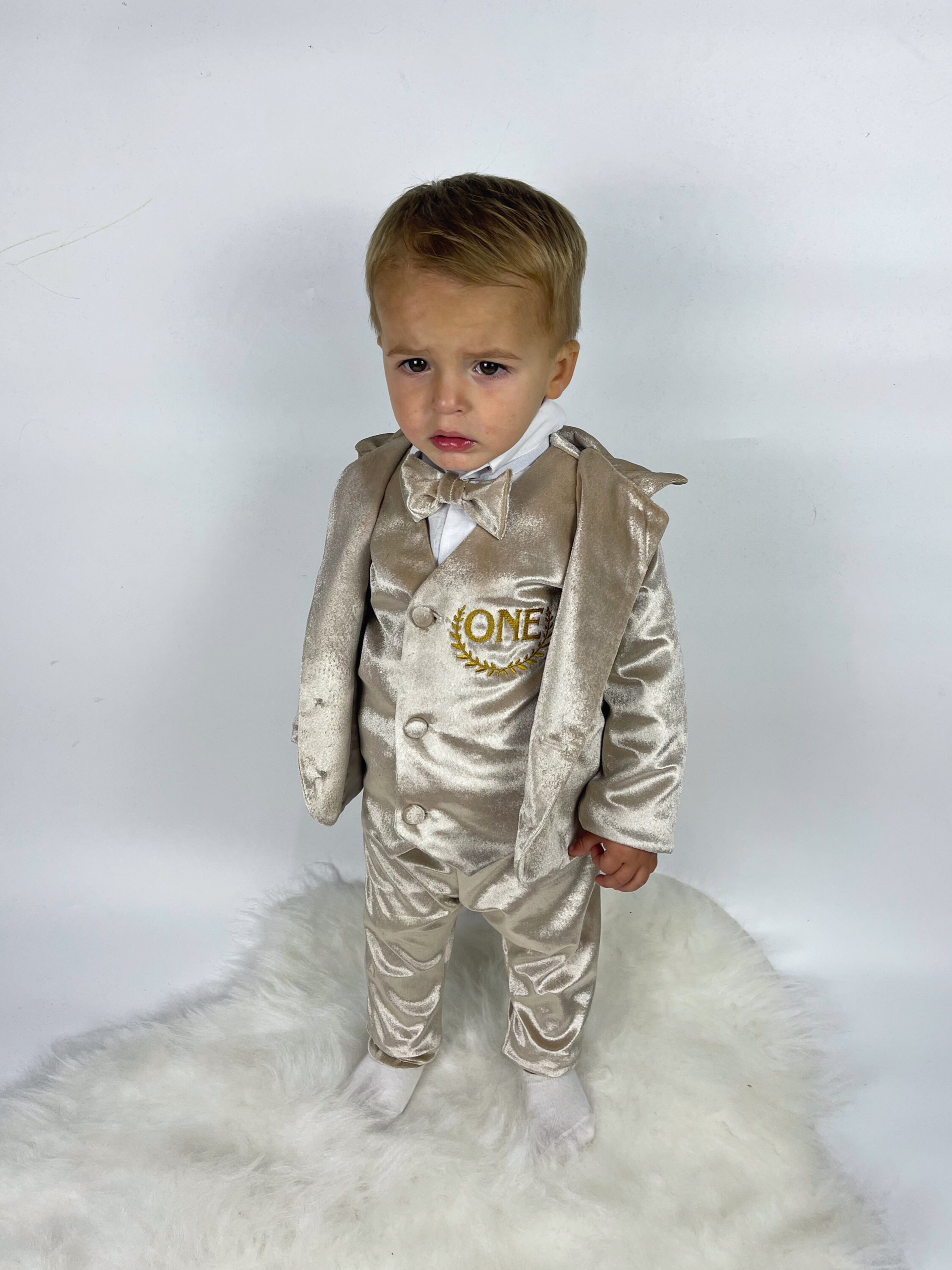 Boys Formal Wear Toddlers Suits Beige Color Royal Fancy Etsy