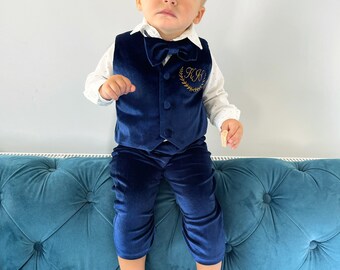 Velvet dress for baby hotsell boy