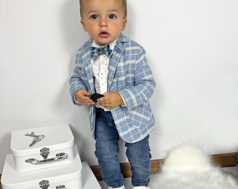 kids tuxedo jacket, ring bearer outfit, boy's suit coat jacket, first birthday boy outfit, toddler tuxedo, tartan suit, toddler costume