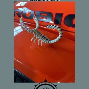 Handmade paracord scorpion for the Jeep enthusiast