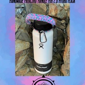 Handmade Paracord Handle For 2.0 Hydro Flask Widemouth.