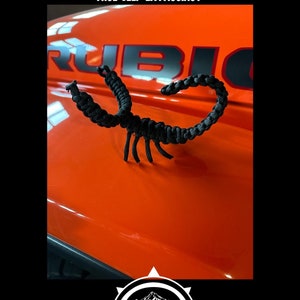 Handmade paracord scorpion for the Jeep enthusiast