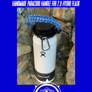 Handmade Paracord Handle For 2.0 Hydro Flask Widemouth.