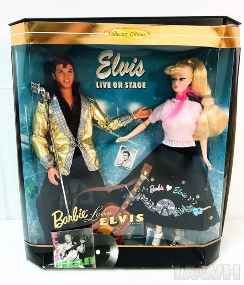 1996 Barbie Loves Elvis Collectors Dolls 17450 Etsy
