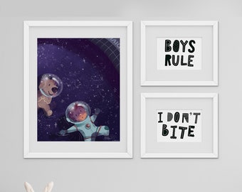 Diving to the Stars Giclee Print