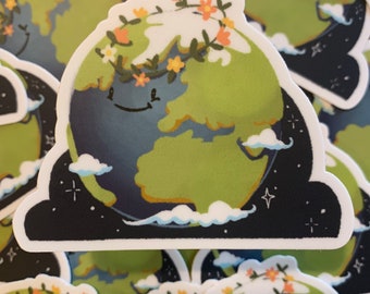Mother Earth Love - Earth Day Vinyl Sticker Set by MeredithFern