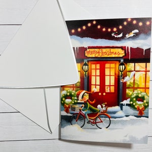Merry Christmas Blank Christmas Card Pack of 10