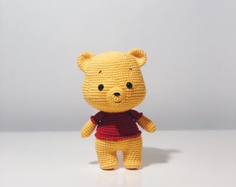 Handmade Crochet Amigurumi Plush Doll (Pooh) - Nursey / Gifts / Children's Dolls / Collectibles / Pooh and Friends