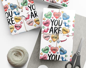 Juego de papel de regalo, papel de regalo para el día de San Valentín, diseño de corazones, regalo de cumpleaños, aniversario, vacaciones, papeles de regalo