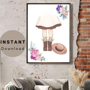 Valentines Day Wall Art Anne with an E Anne of Green Gables Home Wall Art Printable Design Decor Instant Download Digital File Vintage Quote