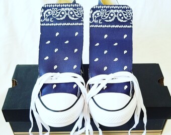 blue bandana chuck taylors